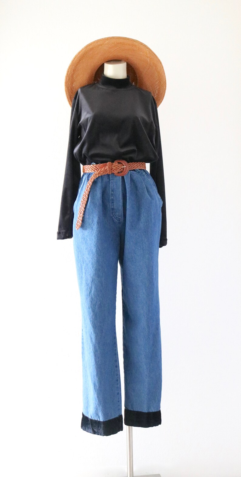 denim jumpsuit s velvet