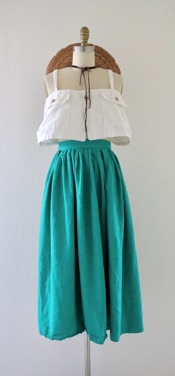 full linen skirt - 25 - image 2