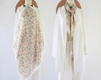 vintage silk seashell scarf