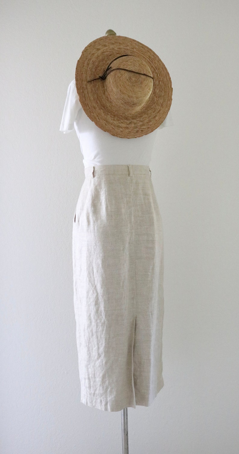 natural linen skirt 32 image 5