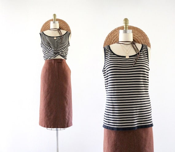 striped knit - m