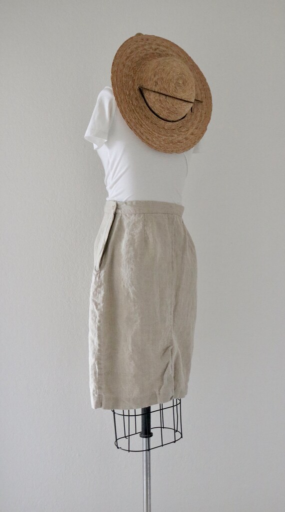 linen pencil skirt - 26 - image 5