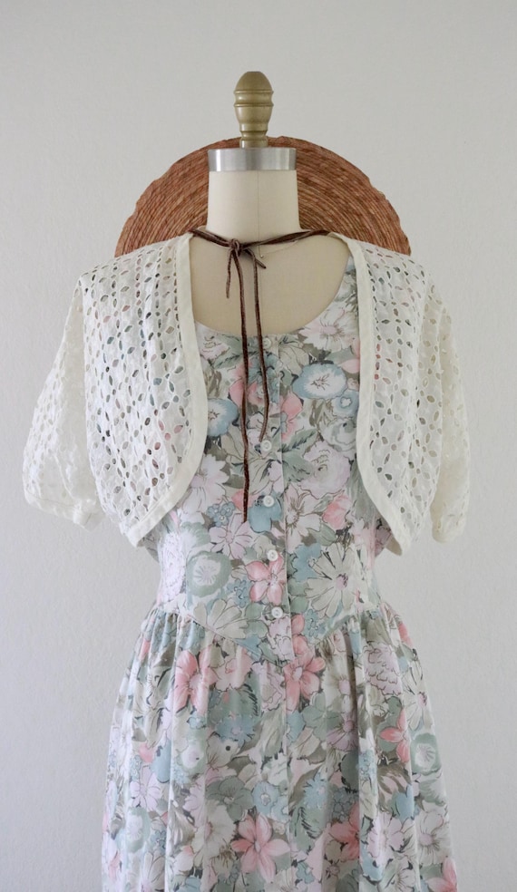 cutwork bolero jacket - m - image 3