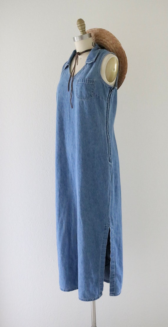 denim maxi dress - m - image 4