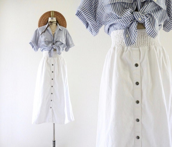 blanco button skirt s/m