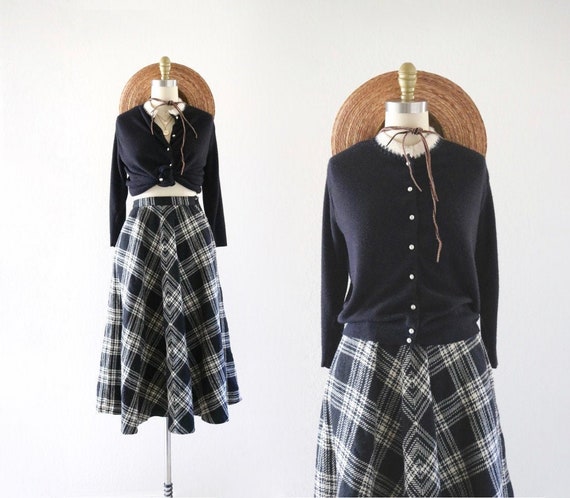 cropped black cardigan - m