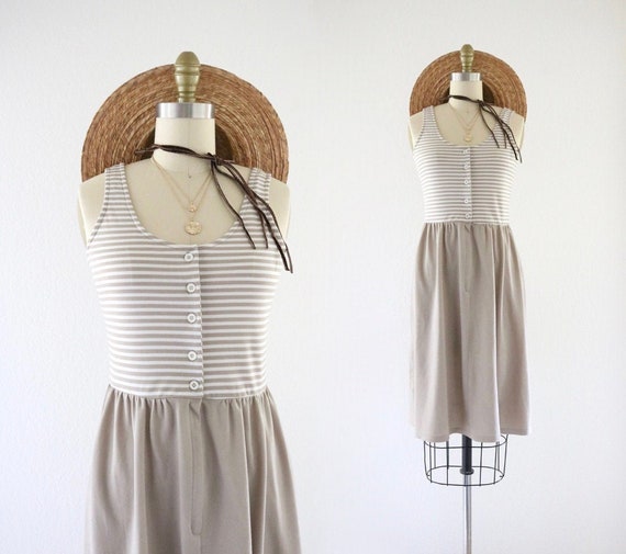 micro stripe sun dress - xs