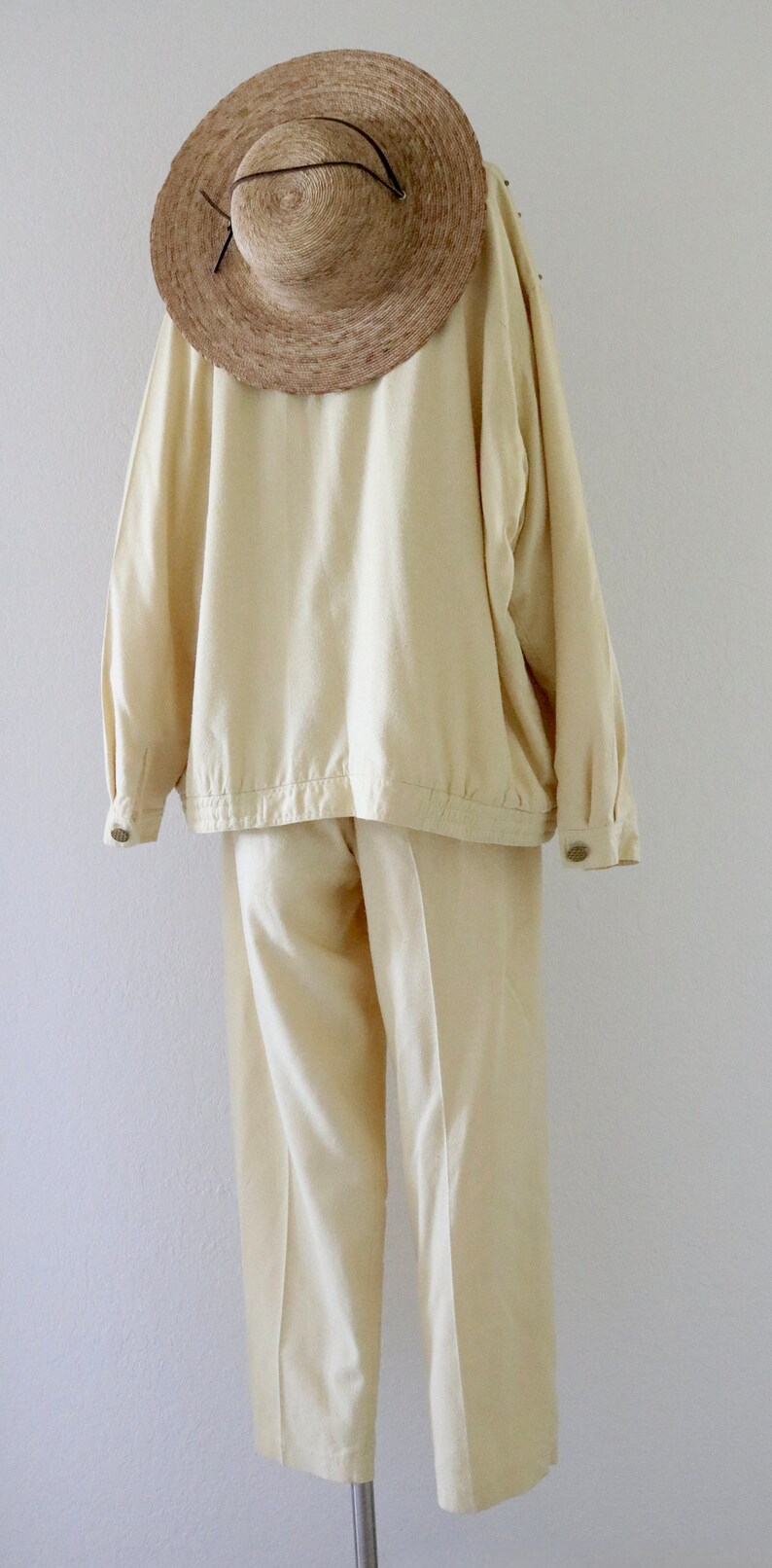 2 pc raw silk pants jacket 27-34 image 7