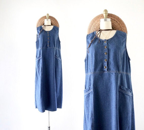 denim market dress - m