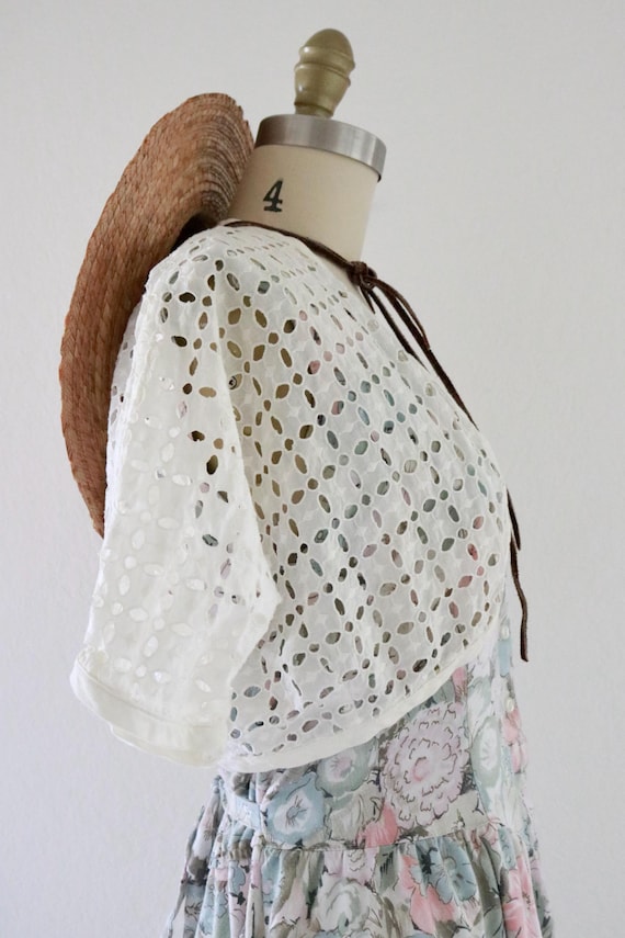 cutwork bolero jacket - m - image 6