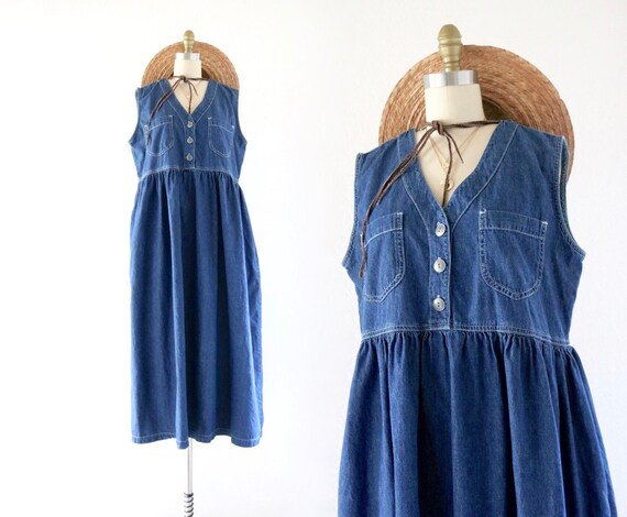 chambray market dress - l
