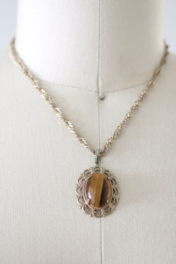 tortoise shell pendant necklace - image 3