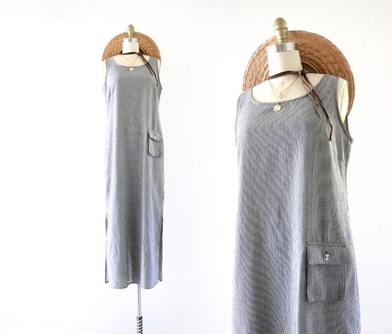 micro gingham market dress - s