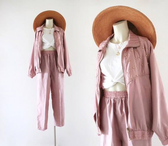 silk jacket + pants set