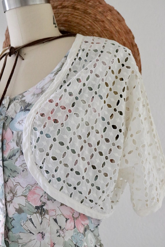 cutwork bolero jacket - m - image 5