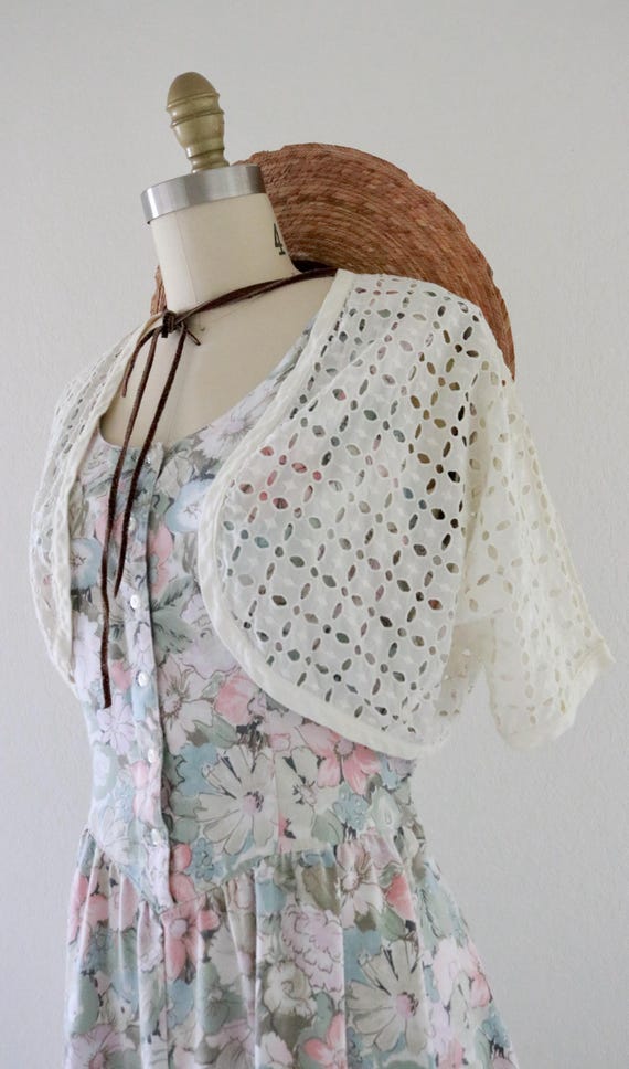 cutwork bolero jacket - m - image 4