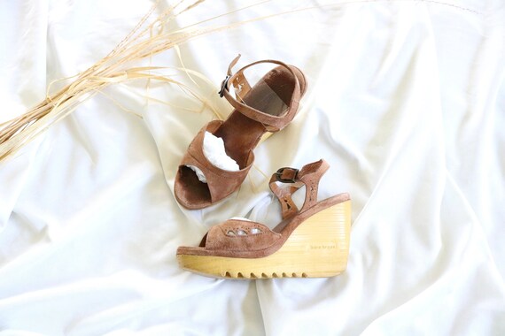 70's suede platforms - 7