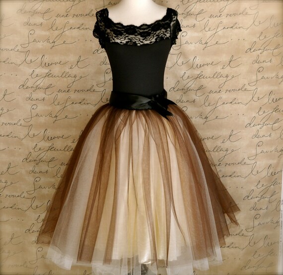 Bridesmaid skirt Ballerina skirt Adult tutu Navy blue tulle skirt tutu for women lined in black satin with a navy satin ribbon waist