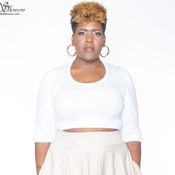 Plus size crop top