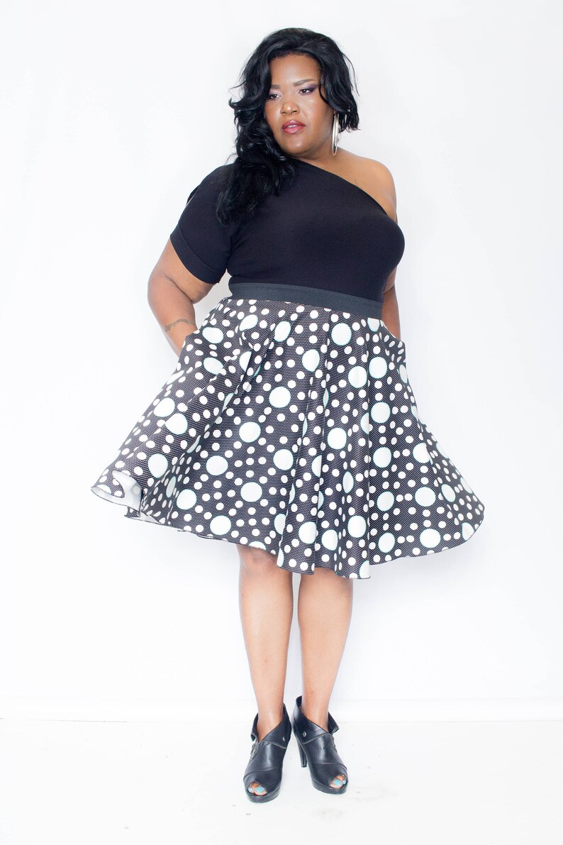 white plus size maxi skirt