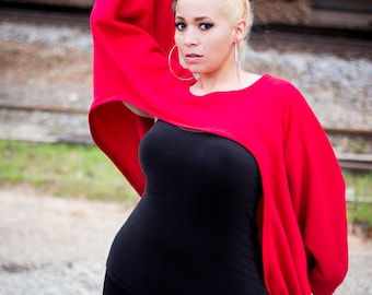 red bolero jacket plus size