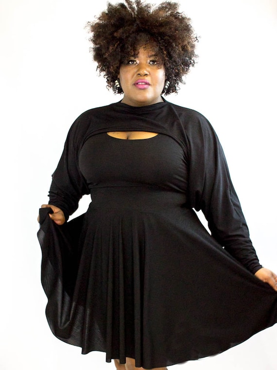 Plus Size Black Shrug One Size | Etsy ...