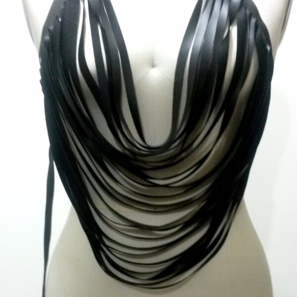 Vegan Leather Body Necklace