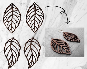Leaf Earring Laser Cut File Digital Download