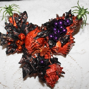 Shell Centerpiece/Halloween Shells/Shell Table Toppers/Halloween Home Decor/Wiccan/Goth Centerpiece
