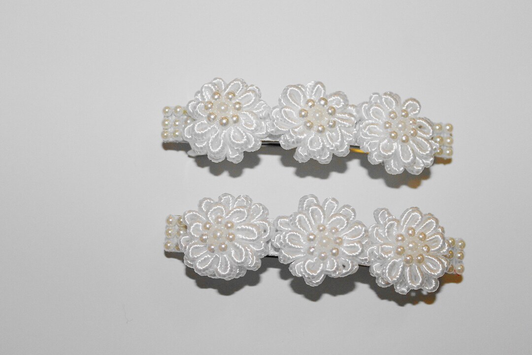 Wedding Hair Barrettes..prom Hair Decor..bridesmaid Etsy