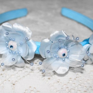 Girls Flowered Headband/Flower Girl&#39;s Hair Accessory/Sweet 16 Headband/Bridesmaid Hair Accessory
