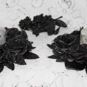 Triple Moon Goddess Centerpieces..Goth Home Decor..Wiccan Table Toppers
