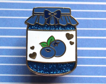 Blueberry Jam - Jam Jelly Jar Hard Enamel Pin