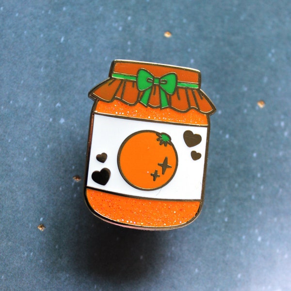 Orange Marmalade - Jam Jelly Jar Hard Enamel Pin