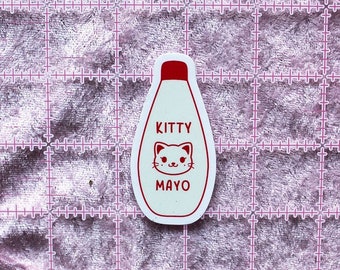 Kitty Mayo Vinyl Sticker