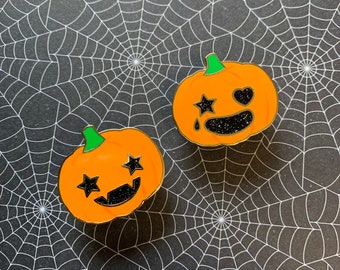Halloween Pumpkin Jack O’ Lantern  - Hard Enamel Pin