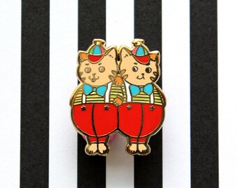 Tweedle Dinguses - Kitties In Wonderland Series Hard Enamel Pin