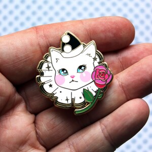 Pawerrot the Clown Cat Hard Enamel Pin image 2