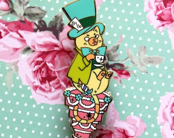 Mad Hatter - Kitties In Wonderland Series Hard Enamel Pin