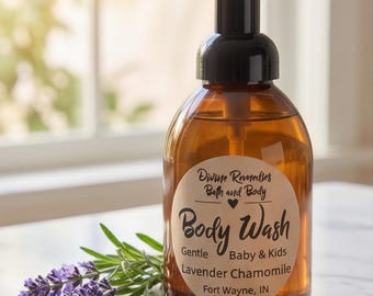 Body Wash - Essential Oils, Gentle For Kids and Adults