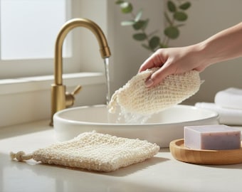 Seifenschoner Peeling-Beutel: Naturfaser-Peeling