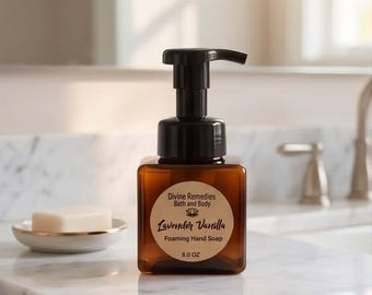 Sabonete líquido espumante para as mãos - Óleo essencial - Sabonete líquido para as mãos na cozinha e no banheiro - Produtos naturais essenciais para o lar