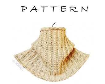 Cowl Knitting Pattern - Neck Warmer Knitting Pattern -  Easy Knit Cowl Pattern - Lace Cowl Pattern -  PDF file Easy Cowl Pattern