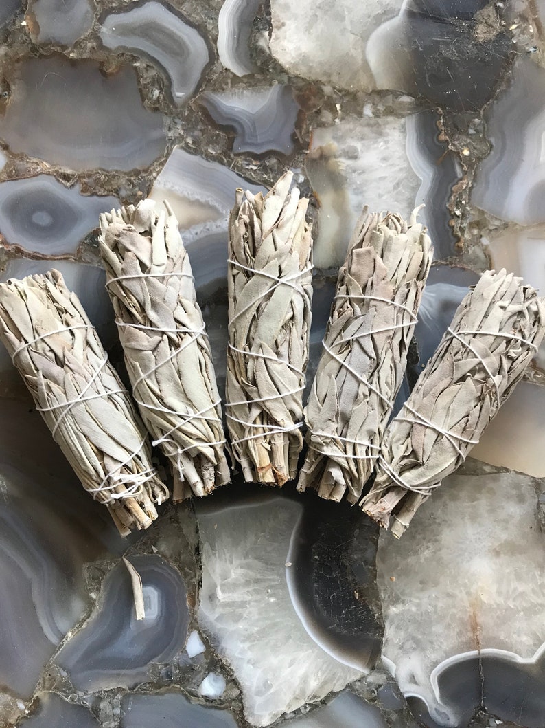 White Sage Bundles Incense Cleansing Reiki Smudge Sage Etsy