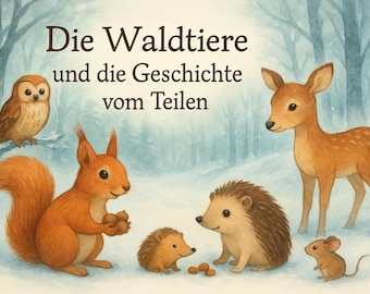 Kamishibai story about sharing and friendship – forest animals | Promoting social skills in kindergarten and primary school | Values education
