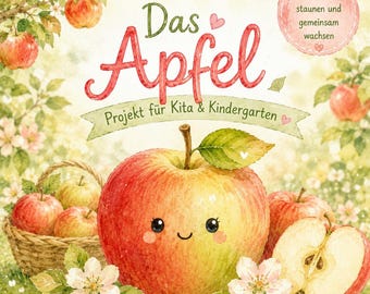 Projeto Maçã de Outono para Creche e Jardim de Infância | Oficina de Aprendizagem XXL | Kamishibai | Jogos com os Dedos | Pré-escola | Folhas de Atividades | Ideias de Artesanato | Outono