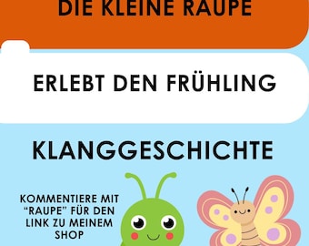 La pequeña oruga verde CUENTO SONIDO para niños menores de 3 años