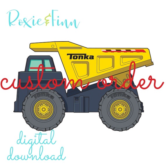 Tonka Truck PNG: Custom Sublimation Design (digital Download)