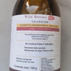 Galaxolide 54% • Almíscar limpo para perfumaria • Ingrediente de fragrância (100 g)