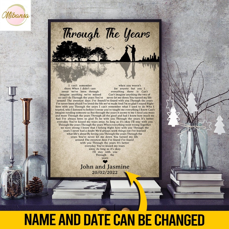 Kenny rogers through the years lyrics poster kenny rogers etsy canada